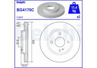 Disco de freno BG4170C Delphi