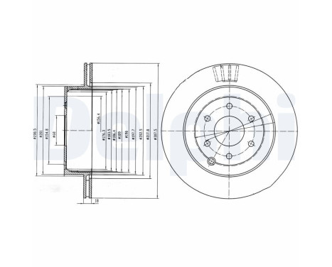 Disco de freno BG4174 Delphi