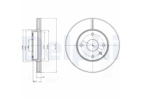 Disco de freno BG4193 Delphi
