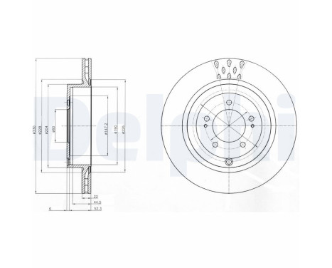 Disco de freno BG4204C Delphi