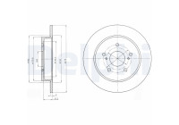 Disco de freno BG4222 Delphi