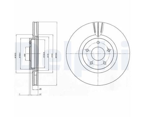 Disco de freno BG4231C Delphi