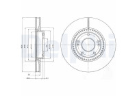 Disco de freno BG4251C Delphi