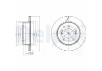 Disco de freno BG4273 Delphi