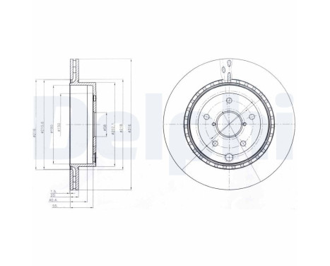 Disco de freno BG4287 Delphi