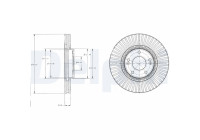 Disco de freno BG4309 Delphi