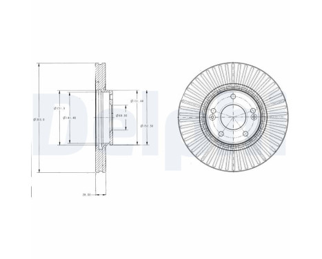 Disco de freno BG4309 Delphi
