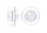 Disco de freno BG4324C Delphi