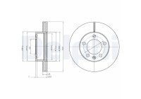 Disco de freno BG4328 Delphi