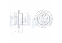 Disco de freno BG4331 Delphi