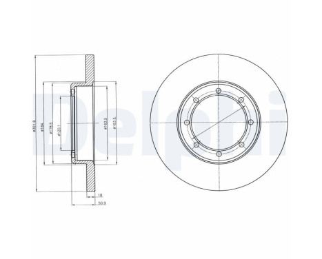 Disco de freno BG4344 Delphi