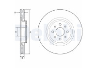 Disco de freno BG4456 Delphi
