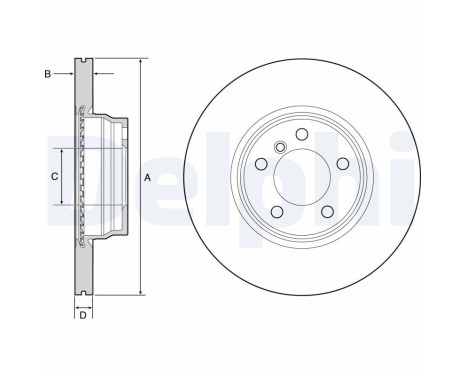 Disco de freno BG4458C Delphi