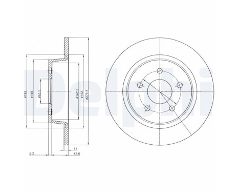 Disco de freno BG4533C Delphi