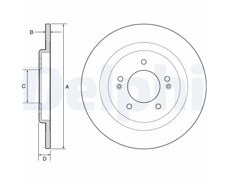 Disco de freno BG4563C Delphi