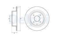 Disco de freno BG4666C Delphi