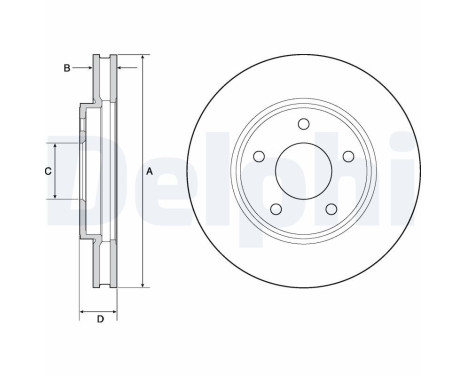 Disco de freno BG4678C Delphi