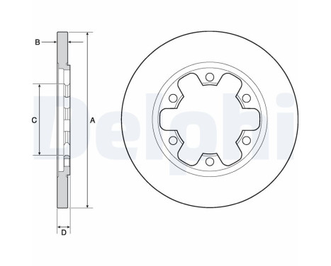 Disco de freno BG4680C Delphi