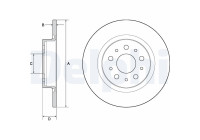 Disco de freno BG4690C Delphi