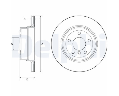 Disco de freno BG4695C Delphi