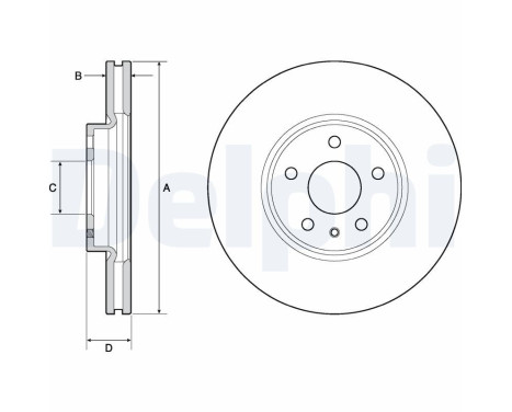 Disco de freno BG4702C Delphi
