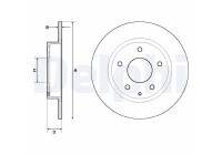 Disco de freno BG4707C Delphi