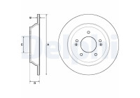 Disco de freno BG4708C Delphi
