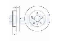 Disco de freno BG4709C Delphi