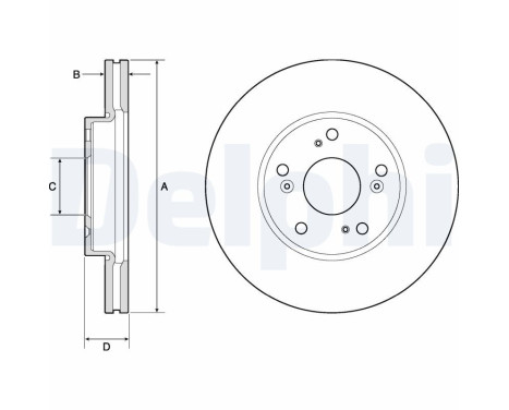 Disco de freno BG4741C Delphi