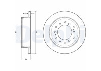 Disco de freno BG4747C Delphi