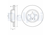 Disco de freno BG4753C Delphi