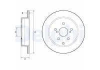 Disco de freno BG4757C Delphi
