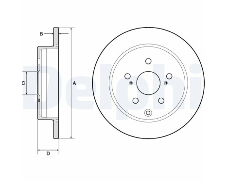Disco de freno BG4757C Delphi