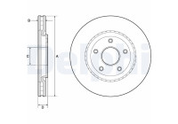 Disco de freno BG4759C Delphi