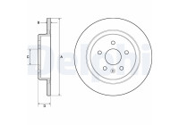 Disco de freno BG4760C Delphi