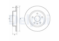 Disco de freno BG4761C Delphi