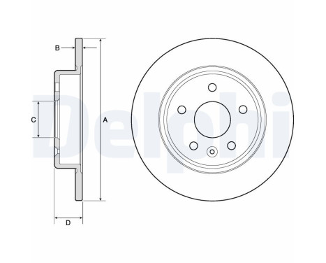 Disco de freno BG4761C Delphi