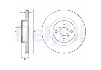 Disco de freno BG4762C Delphi