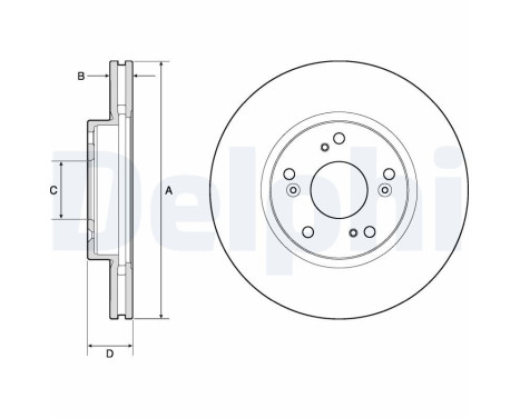 Disco de freno BG4774C Delphi