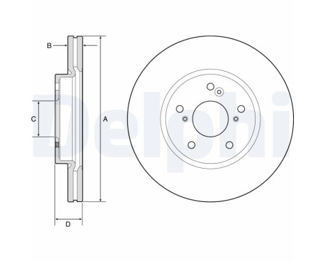 Disco de freno BG4785C Delphi