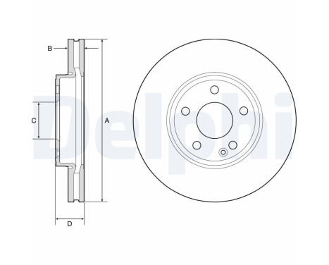 Disco de freno BG4788C Delphi