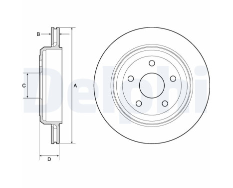 Disco de freno BG4802C Delphi