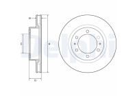 Disco de freno BG4925C Delphi