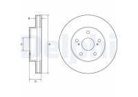 Disco de freno BG4926C Delphi