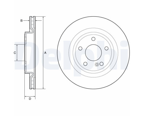 Disco de freno BG4927C Delphi