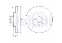 Disco de freno BG4951C Delphi