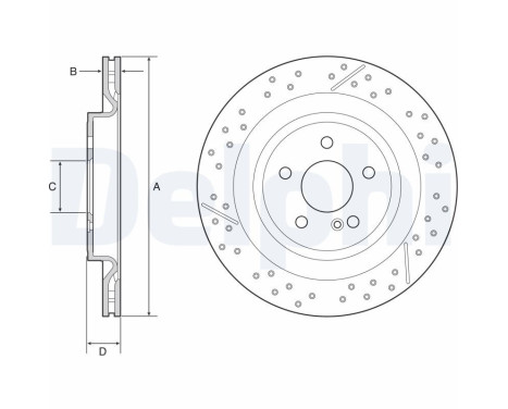 Disco de freno BG4958C Delphi