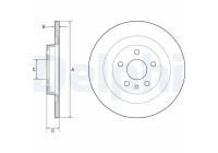 Disco de freno BG4966C Delphi