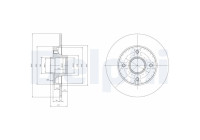 Disco de freno BG9022RSC Delphi