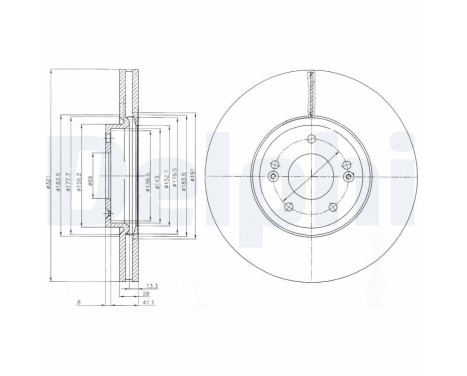 Disco de freno BG9056C Delphi
